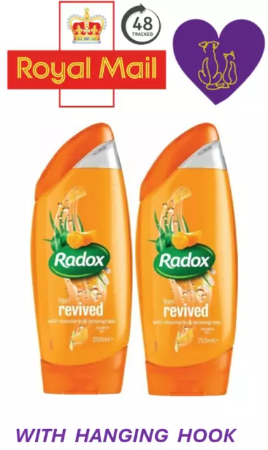 Radox Mineral Therapy Feel Revived Shower Gel Lemongrass Mandarin 220ML x 2