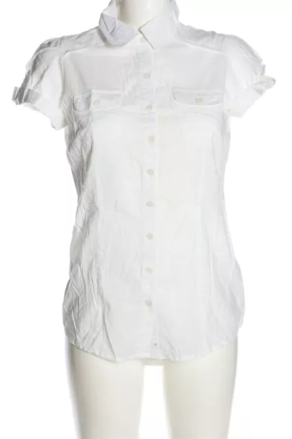 AMISU Blusa de manga corta Mujeres Talla EU 38 blanco look casual