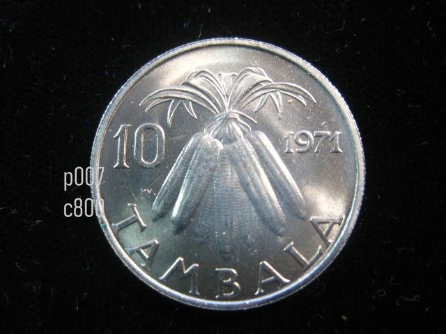 MALAWI 10 Tambala 1971 Bundle of Corn Gem UNC 2274# World Bank Money Coin