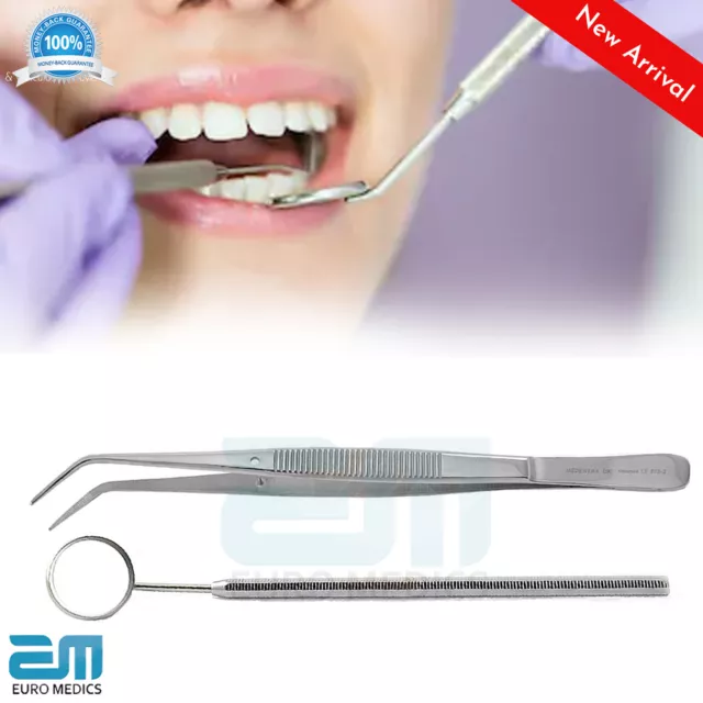 Pince dentaire London College soins bucco-dentaires miroir buccal outils de nettoyage des dents NEUF