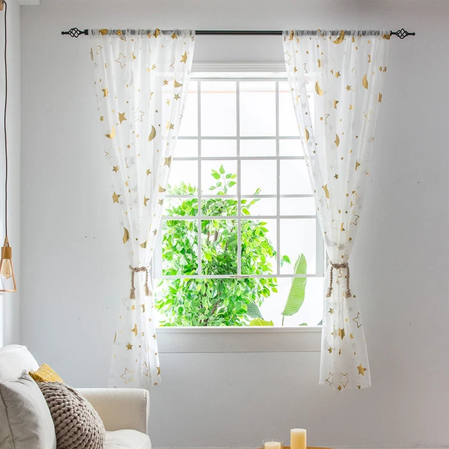 Sheer Voile Curtains Light Filtering Fine Workmanship Light Filtering Curtain