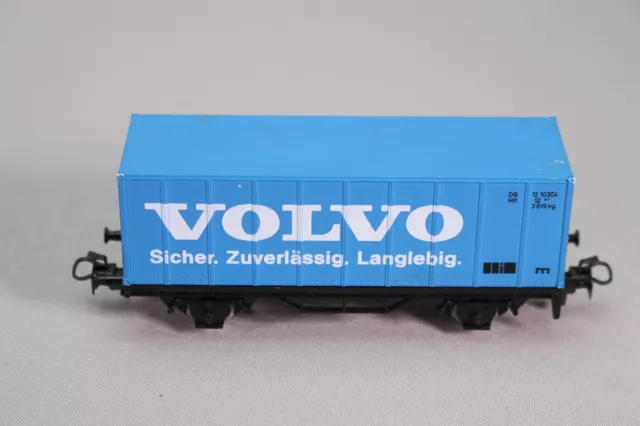 BA186 MARKLIN Ho 1/87 1:87 Train Wagon DB porte container Volvo bleu 12 10304