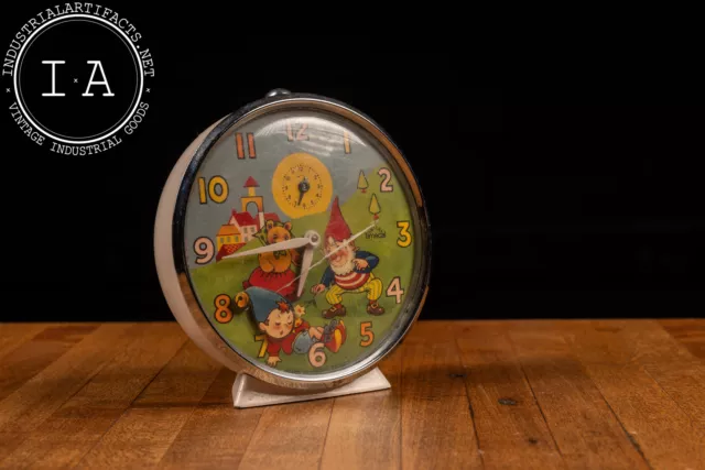 c. 1960s Smiths/Timecal Nodding Noddy Alarm Clock
