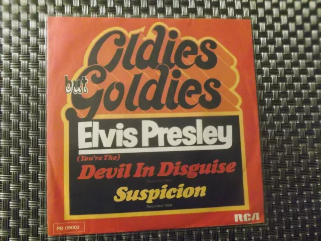 Elvis Presley  With The Jordanaires - Devil In Disguise - Suspicion 1977 Single