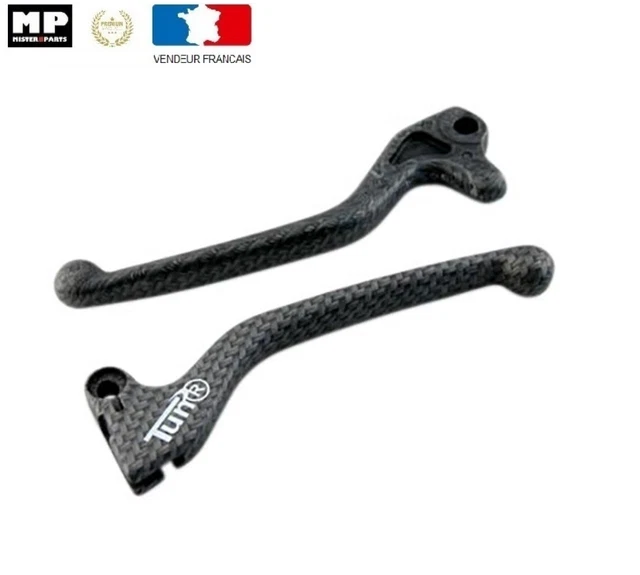 Levier De Frein Droit Compatible MBK/Yamaha 50 - Aluminium Noir, Amélioration Freinage Scooter/Moto