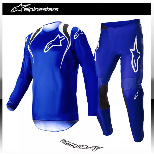 Completo Cross Enduro Alpinestars Fluid Narin Blue Ray White