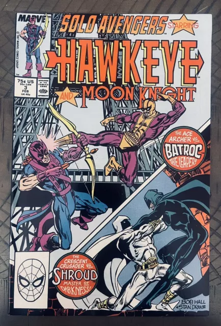 Solo Avengers: Hawkeye and Moon Knight #3•MARVEL COMICS•VERY FINE/NEAR MINT