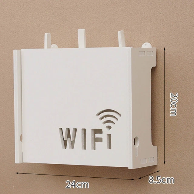 Router Inalámbrico Rack Alta Calidad Montado en Pared Caja de Almacenamiento WiFi Decoración de Pared