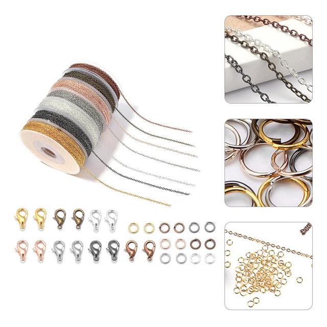 Kits de pulsera de cadena de eslabones retorcidos hechos a sí mismos kits hágalo usted mismo broche de garra de langosta