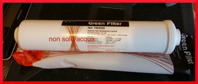 Filtro Cartuccia Ionicore Carbone Granulare Cocco GAC Depuratore Osmosi Acqua