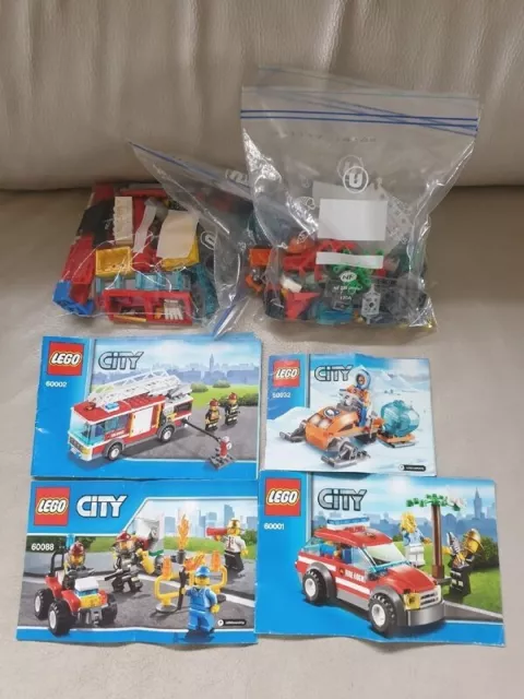 Lego gros lot de lego city complet lot city 60002 60032 60088 60001