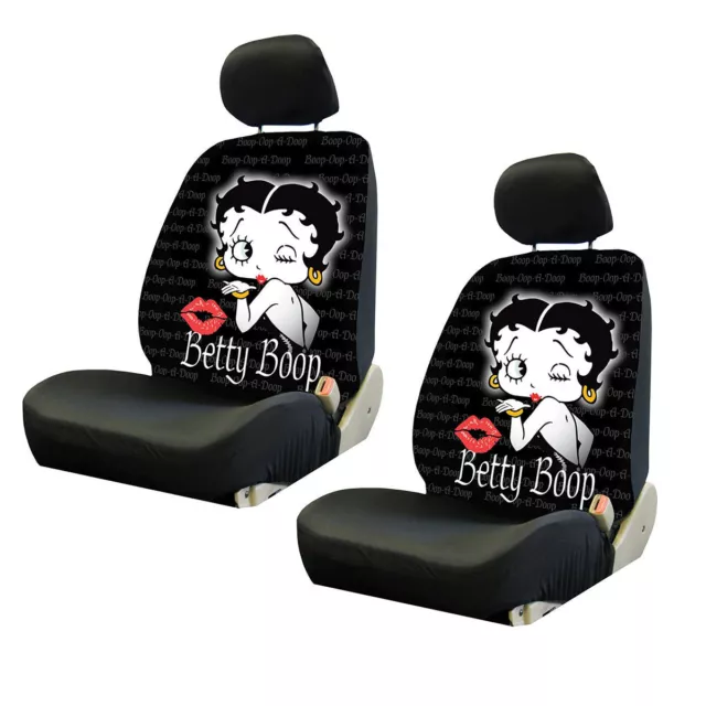 10pc Betty Boop Kiss Car Front Back Floor Mats Seat Covers Steering Wheel Cover 2