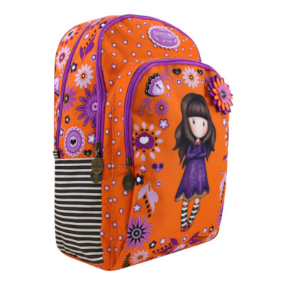 SANTORO 1110GJ05 Colore Rosa Zaino 3 Cerniere Gorjuss Fairground Carousel 29X45X17Cm 