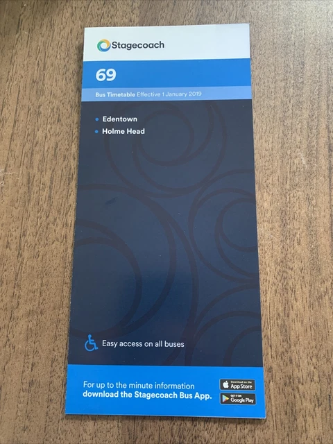 STAGECOACH CUMBRIA ROUTE 69 Carlisle City Bus Timetable Leaflet 