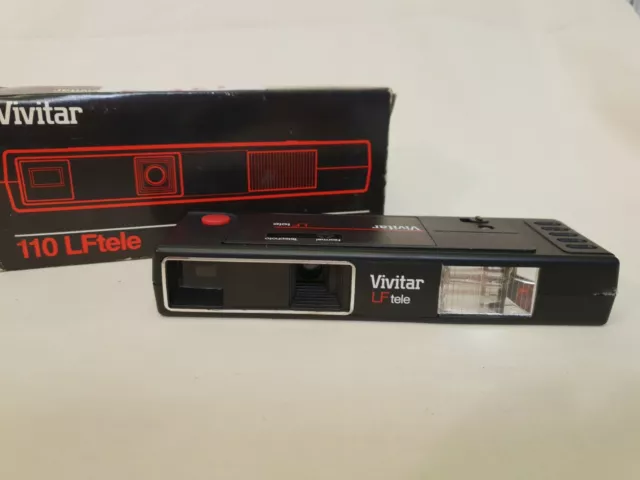 Compact Camera Vivitar LF tele, 35mm Wet Film + Flash & Case CC267