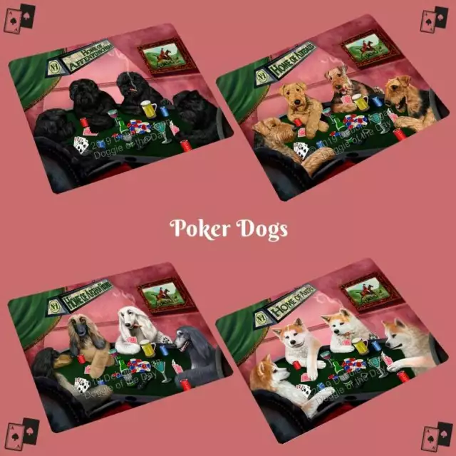 Home of Dogs Cats Playing Poker Refrigerator Magnet Home D?cor Gifts