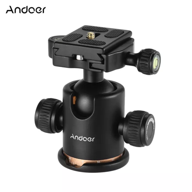 Andoer Camera Tripod Ball Head Ballhead with Quick Release Plate For dslr Camera