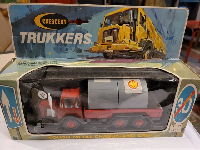Vieux Camion Citerne Marx – Exxon, Plastique Blanc, échelle Inconnue, Vintage