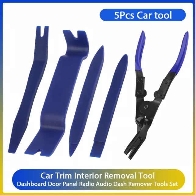 Auto Demontage Werkzeug Clipheber Zange Türverkleidung Befestigung Clip 5pcs Kit