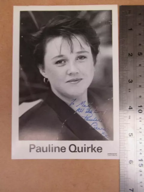 Pauline Quirke   original Autograph - Signature (file AS-EM)