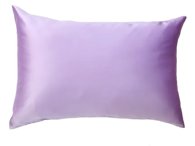 1x  LIGHT PURPLE Both Sides 100% Pure Mulberry Silk Pillowcase 22 Momme