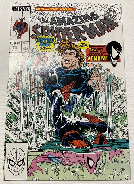 The AMAZING SPIDER-MAN 315 MAY 1989 MCU Direct Marvel Comic Book 3rd App. Brock