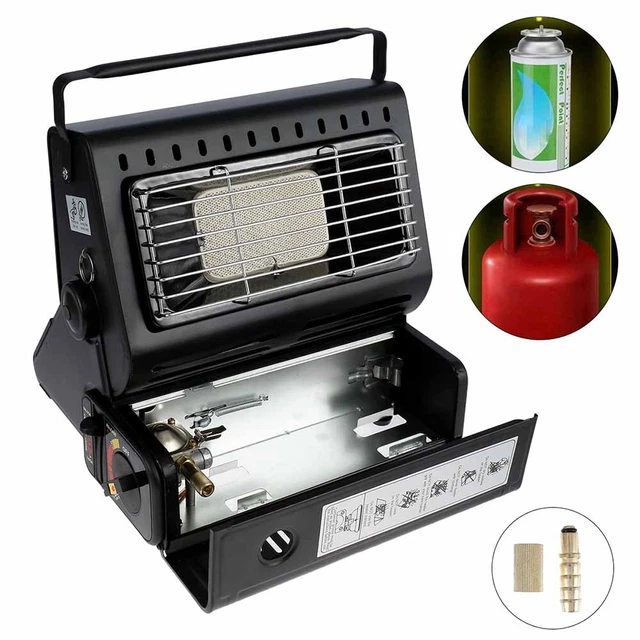 Gaskocher Camping Grill & tragbare Zeltheizung Heizstrahler Keramik ohne Flamme