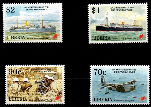 Liberia 1619-1622 postfrisch Geschichte 2. Weltkrieg #GJ610