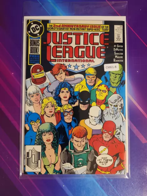 Justice League International #24 Vol. 1 High Grade Dc Comic Book Cm61-8