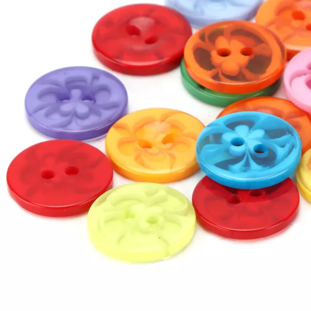 Buttons For Crafts Round Resin Buttons 200pcs For Clothing Sewing