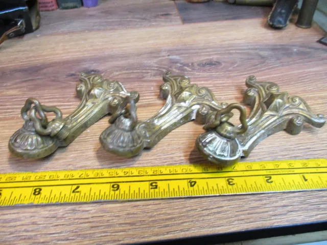 Antique Cast Brass Ceiling Light Sconce Pan Fixture Arms Chandeler Antique Parts