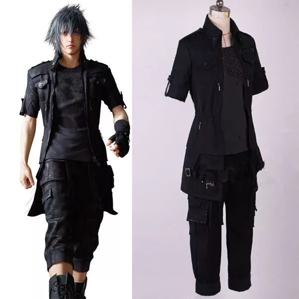 FF Final Fantasy 15 XV Noctis Lucis Caelum Cosplay Kostüm Costume Perücke Schuhe