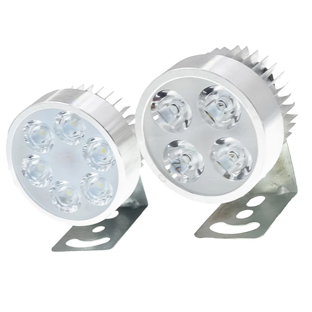 2 stück motorrad led scheinwerfer led strahler super bright waterproof lamp