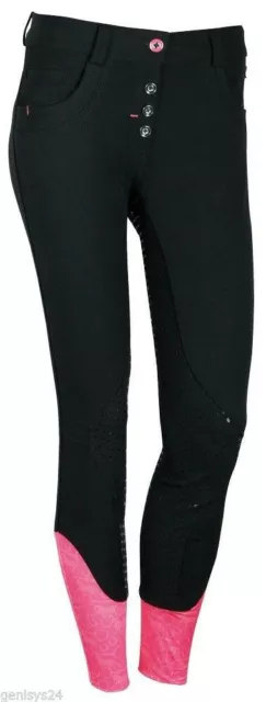 Harrys Horse Damen Reithose Rosa, schwarz