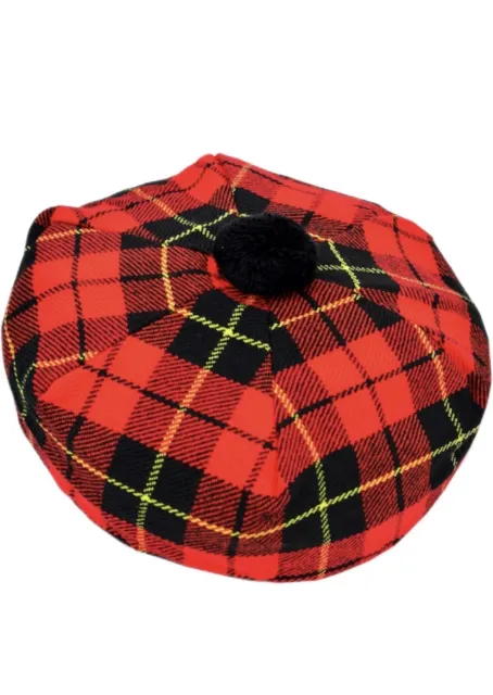 Kilt Emporium Scottish Tammy Hat Traditional Kilt Tam o' Shanter Bonnet Pompom