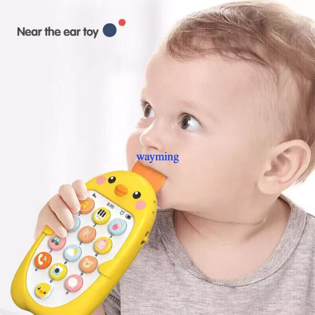 1pc New Baby Cell Phone Toy 6 To 12 Months Pretend Phones cute Toys Musical Toy 2