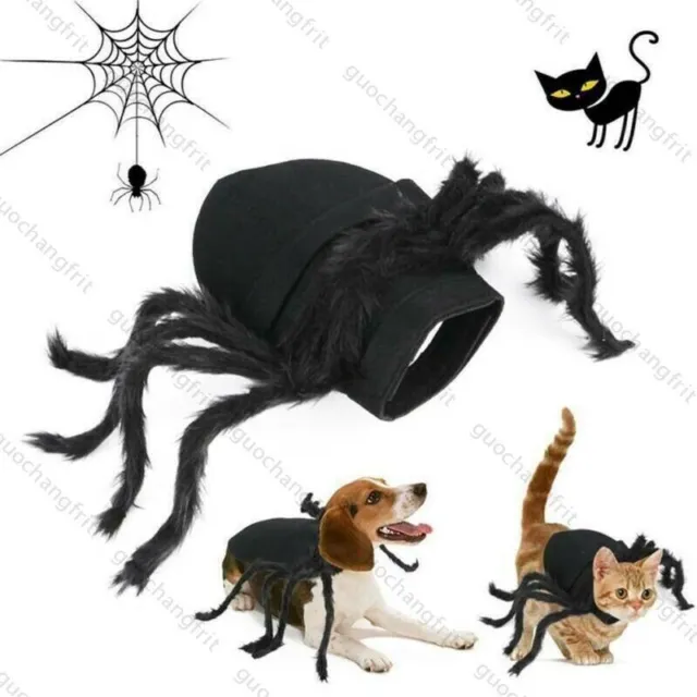 Plüsch Spinnenkostüm für Welpen Katzen Hunde Haustier Cosplay Kleidung Halloween