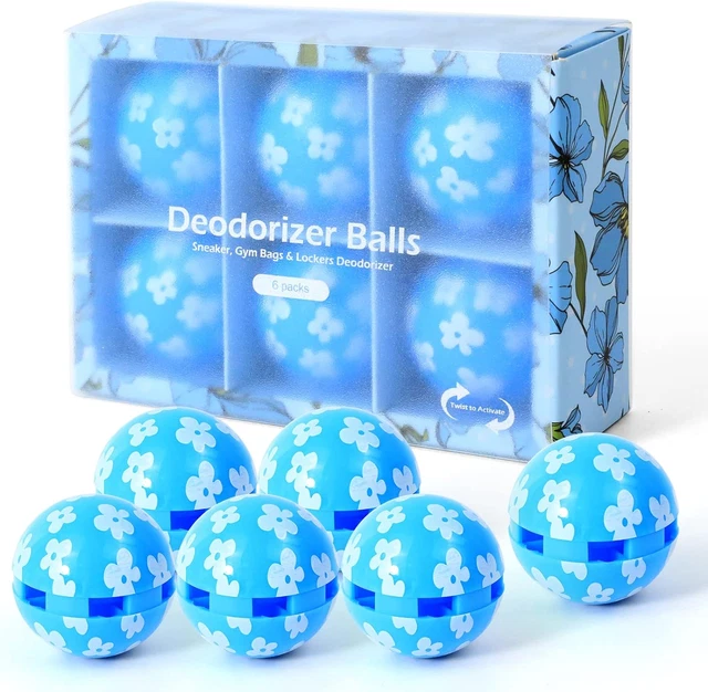 Deodorante scarpe scarpe da ginnastica palline deodorante confezione da 6 eliminatore odore scarpe, per