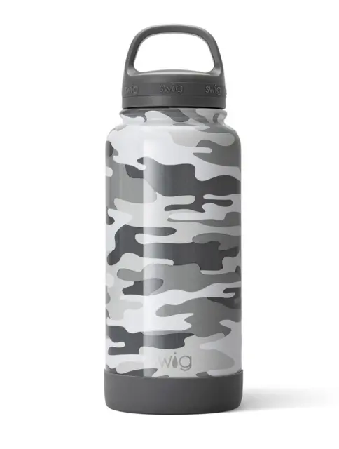 Swig Triple Insulated Metal Thermos Wide Mouth Stainless Steel Water Bottle 30oz