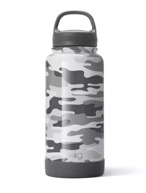 Swig Triple Insulated Metal Thermos Wide Mouth Stainless Steel Water Bottle 30oz