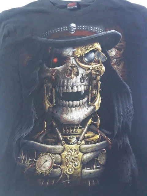 Spiral Direct Men's Steam Punk Reaper Vampire  Graphic T Shirt Size XXL