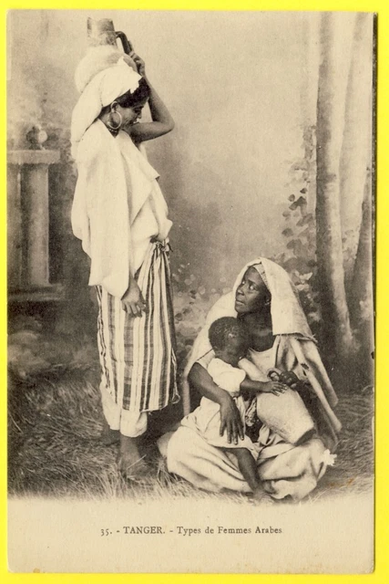 cpa MOROCCO TANGIER TANGIER Types of Arab Women Ed. Au Bon Mathurin