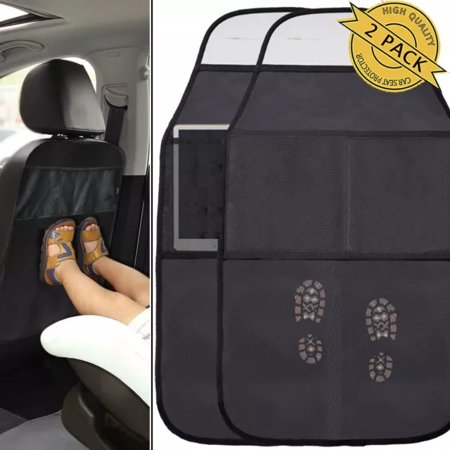 2 x Car Auto Seat Back Protector Cover For Children Care Kick Mat Mud Clean