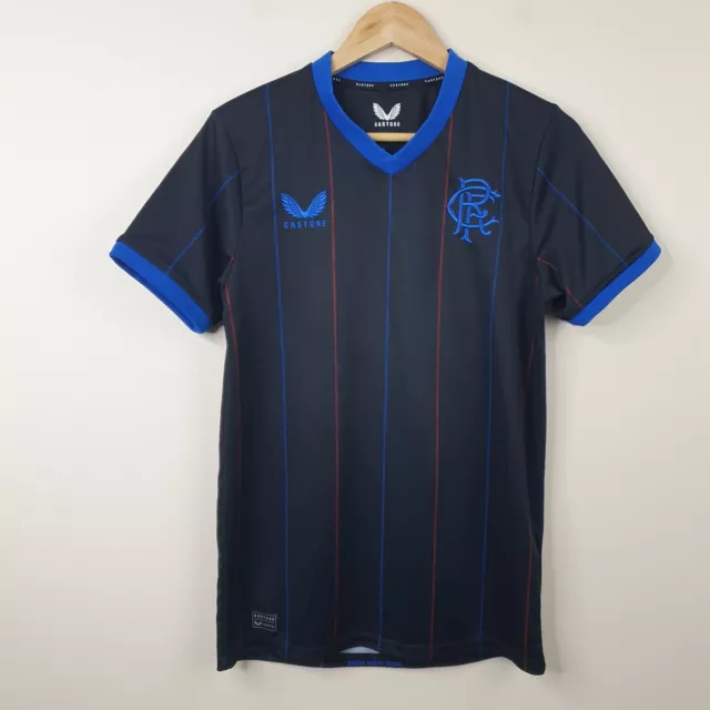 Rangers 3rd Shirt 2022/23 Mens Small Black Castore Football Strip