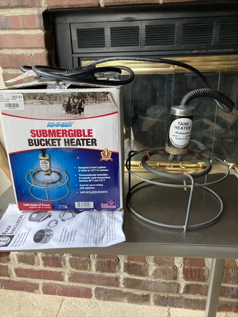 FARM INNOVATORS ICE-N-EASY 1000W Submergible Bucket Heater $15.00