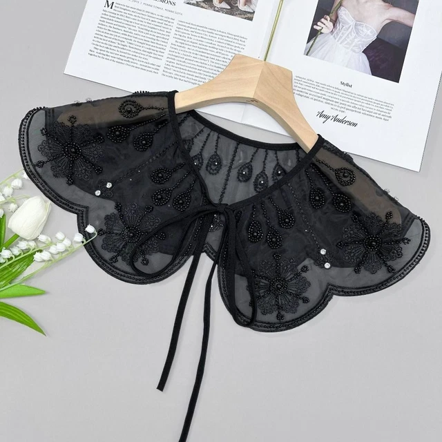 Bambola Collare Bambola Pizzo Collare Ricamo Arco Collare Falso Donna/Ragazza