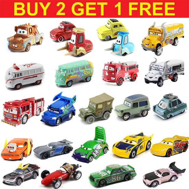 Disney Pixar Cars Lot Mack Hauler Truck & Car Kits Metal Diecast Toy Xmas  Gift