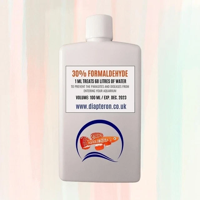 30% formaldehído 100 ml | trata 6800 litros de agua | medicina de peces