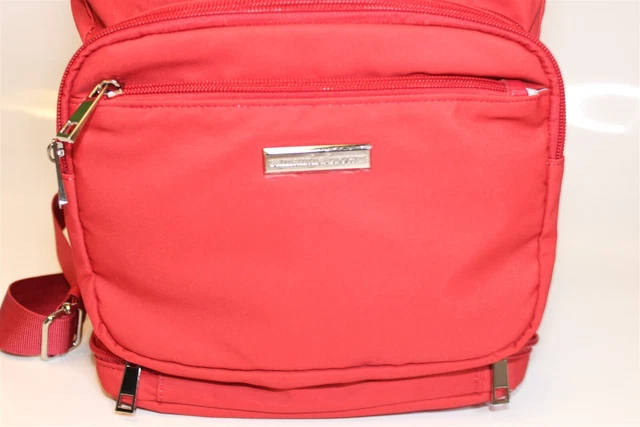 Samantha Brown NEW Large Red Canvas Travel Backpack Carry On Bag 8