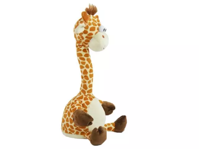 Labertier Laber-Giraffe plappert alles nach Plüschtier Tanzt Plüsch langer Hals 2